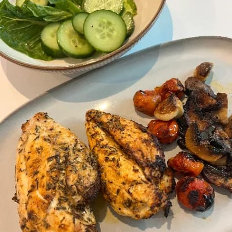 Herb-Crusted Chicken with Roasted Vegetables